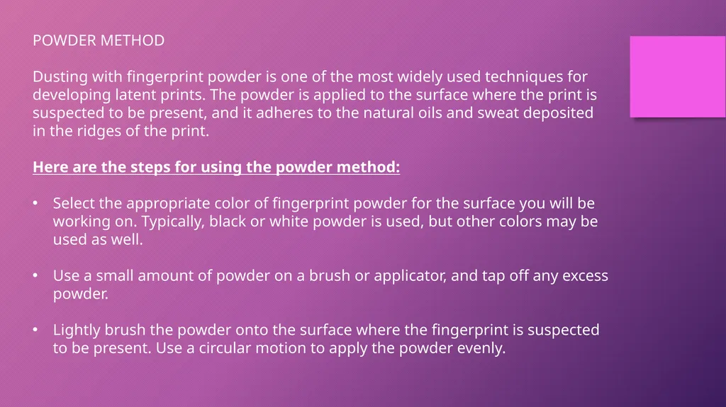 DEVELOPMENT OF FINGERPRINTS CHAPTER 6 CHANCE - slide 7 of 17