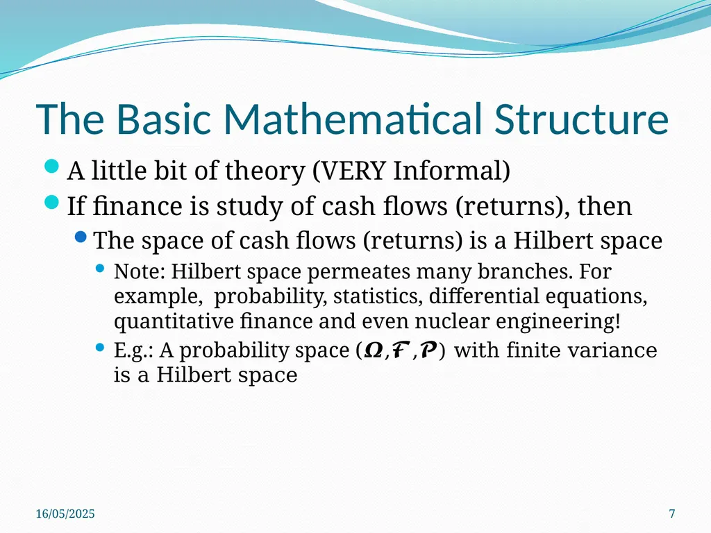 Mathematical Modelling in Finance -Puneet Prakash, - slide 7 of 18