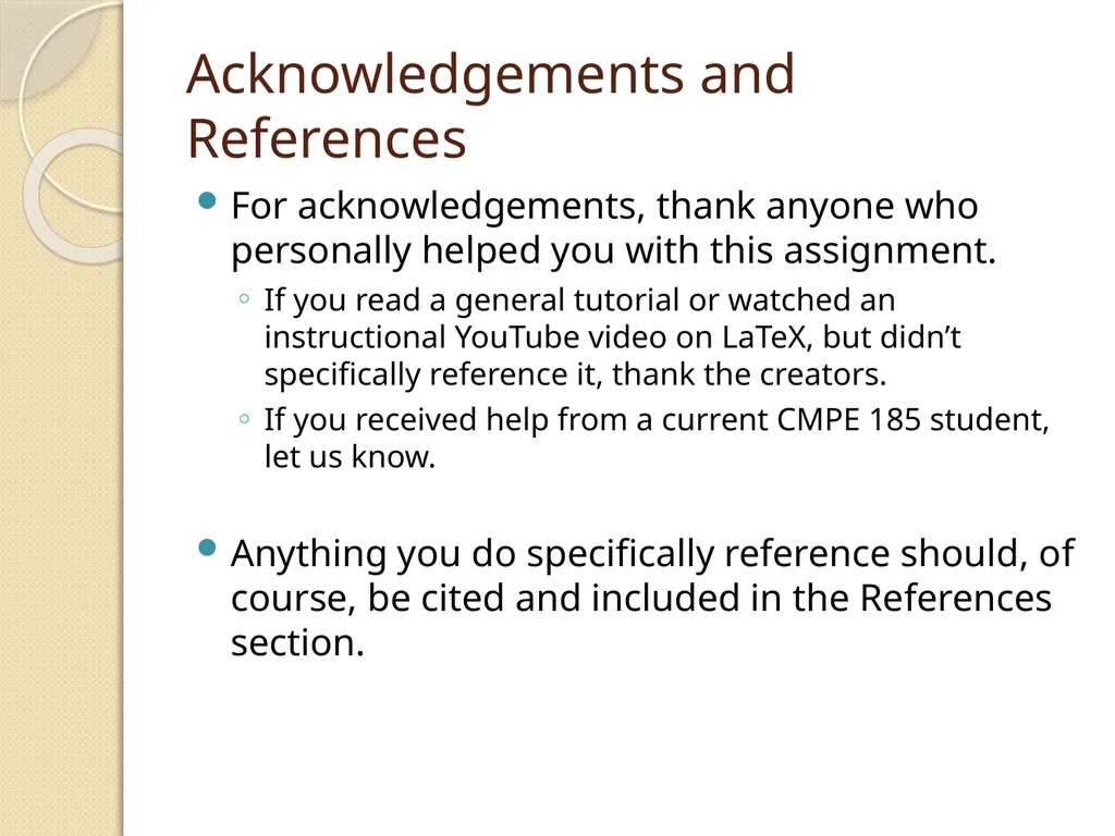 LaTeX Tutorial What is LaTeX? TeX is a typesetting - slide 21 of 21