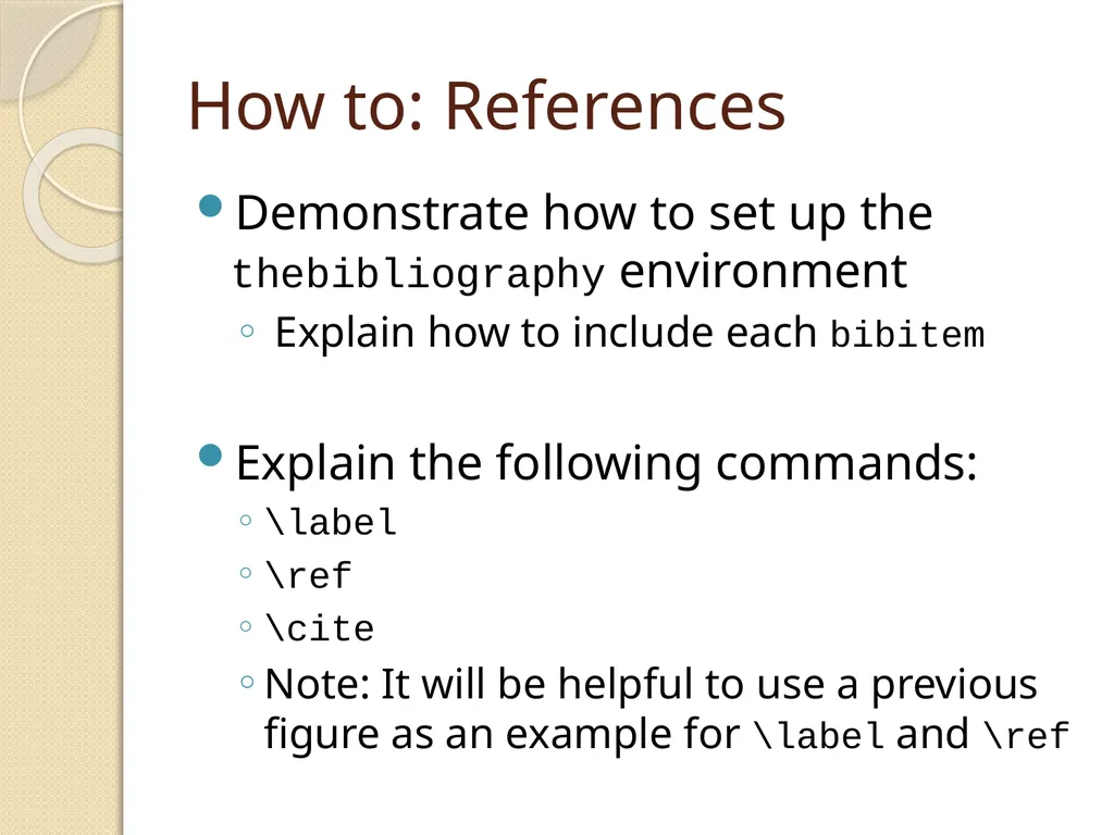 LaTeX Tutorial What is LaTeX? TeX is a typesetting - slide 19 of 21