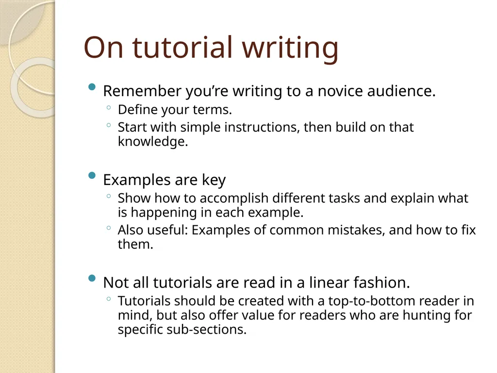 LaTeX Tutorial What is LaTeX? TeX is a typesetting - slide 11 of 21