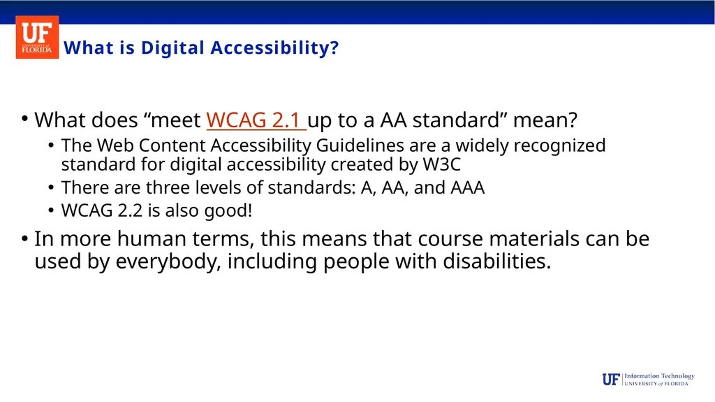 Taking Steps to Title II: A Digital Accessibility - slide 8 of 19