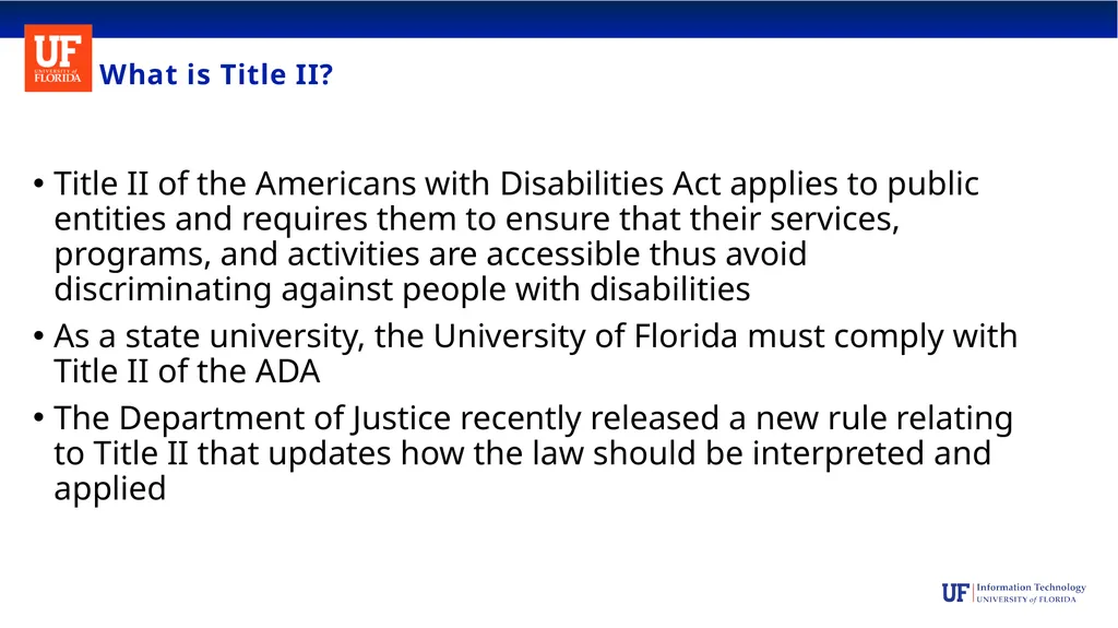 Taking Steps to Title II: A Digital Accessibility - slide 4 of 19