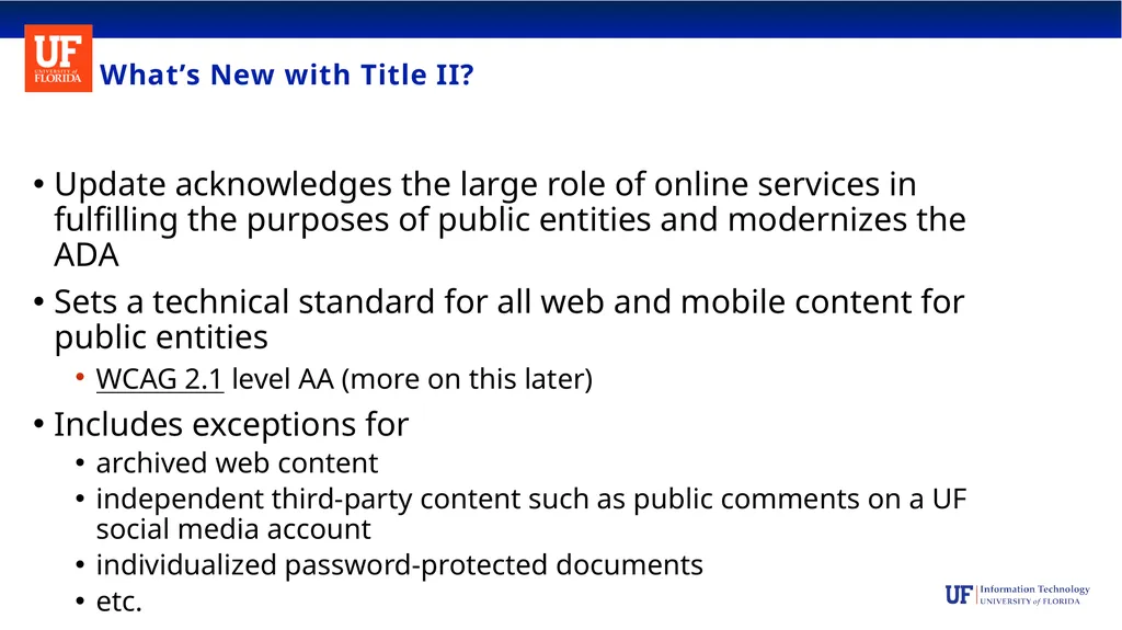 Taking Steps to Title II: A Digital Accessibility - slide 5 of 19