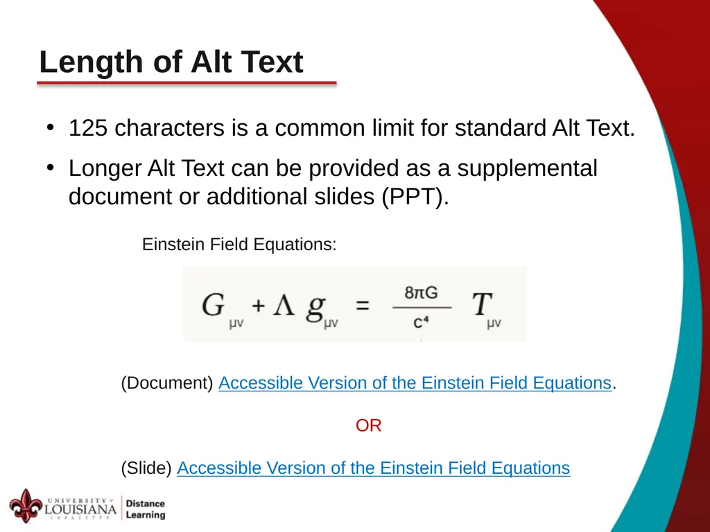 Accessible by Design ADA in STEM & Equations - slide 11 of 15