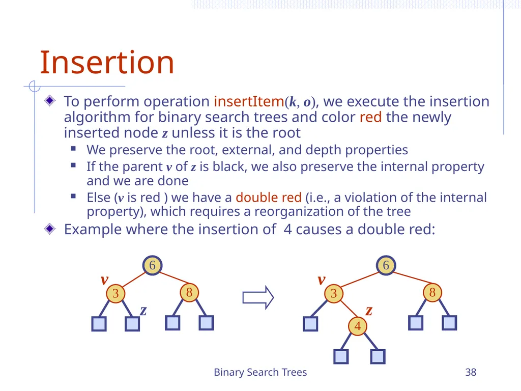 Binary Search Trees 1 Chapter 3 Search Trees 6 9 - slide 38 of 46