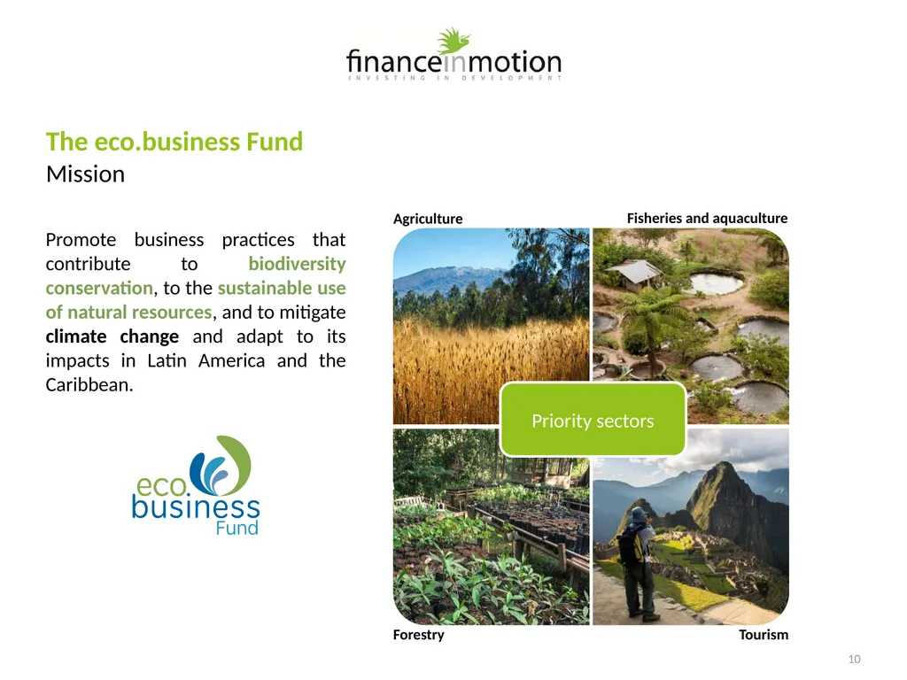 Development Finance Funds SWITCH to Green - slide 10 of 16
