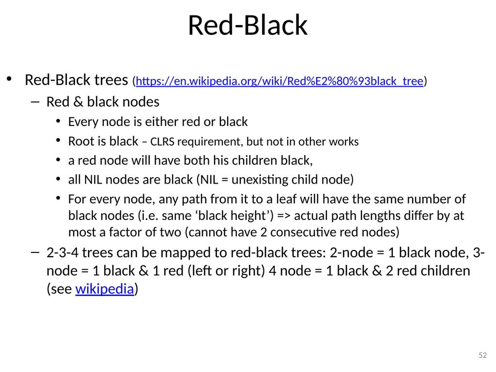 2-3-4 Trees (BST) CSE 3318 – Algorithms and Data - slide 52 of 55