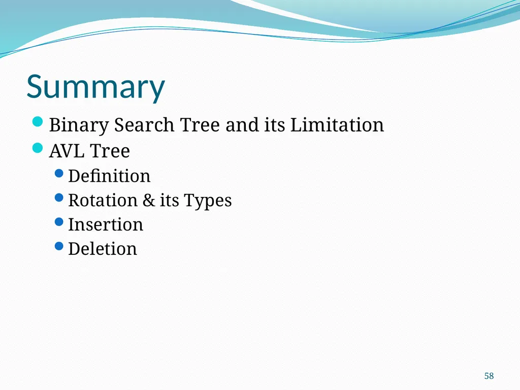 Data Structure & Algorithm Binary Search Tree(BST) - slide 58 of 58