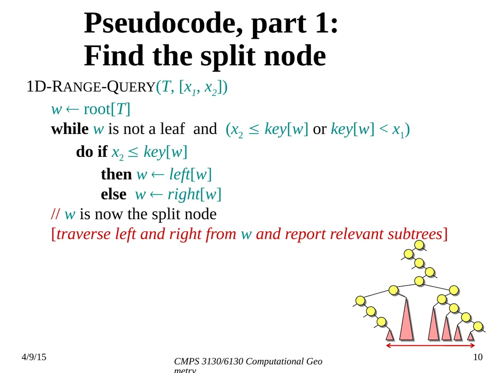 CMPS 3130/6130 Computational Geometry Spring 2015 - slide 10 of 23