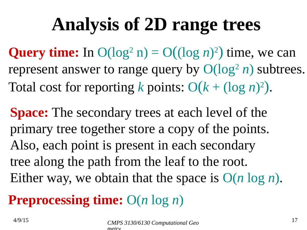 CMPS 3130/6130 Computational Geometry Spring 2015 - slide 17 of 23