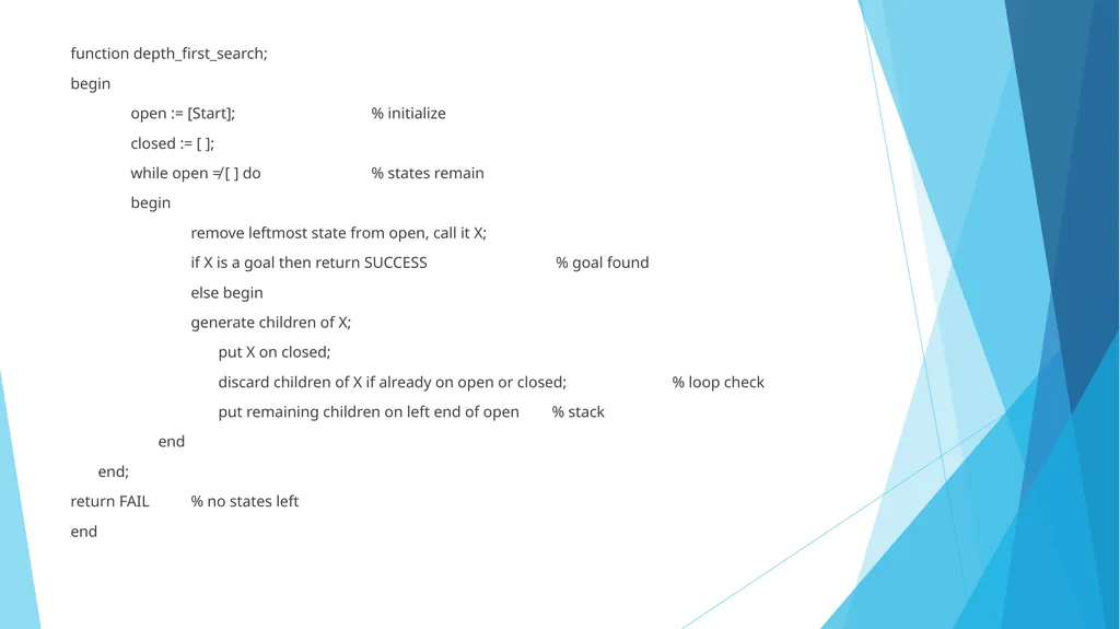 State Space Search: Depth First Search Piyali - slide 4 of 19