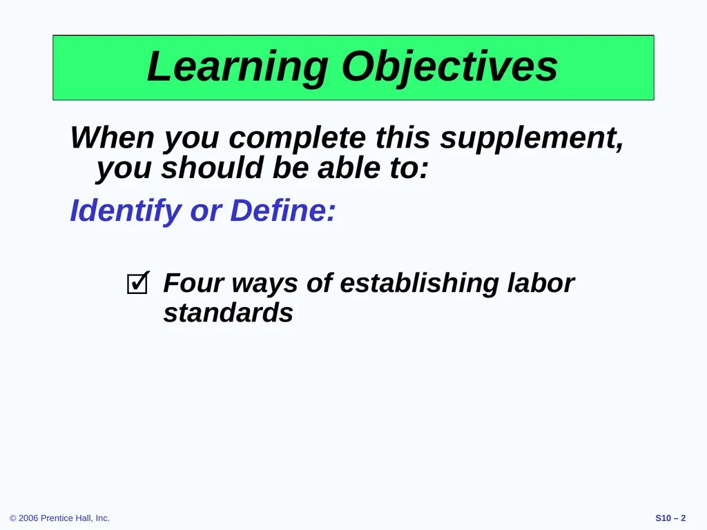 Outline Labor Standards And Work Measurement - slide 2 of 37