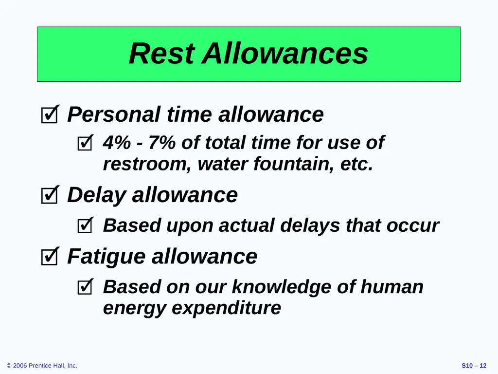 Outline Labor Standards And Work Measurement - slide 12 of 37