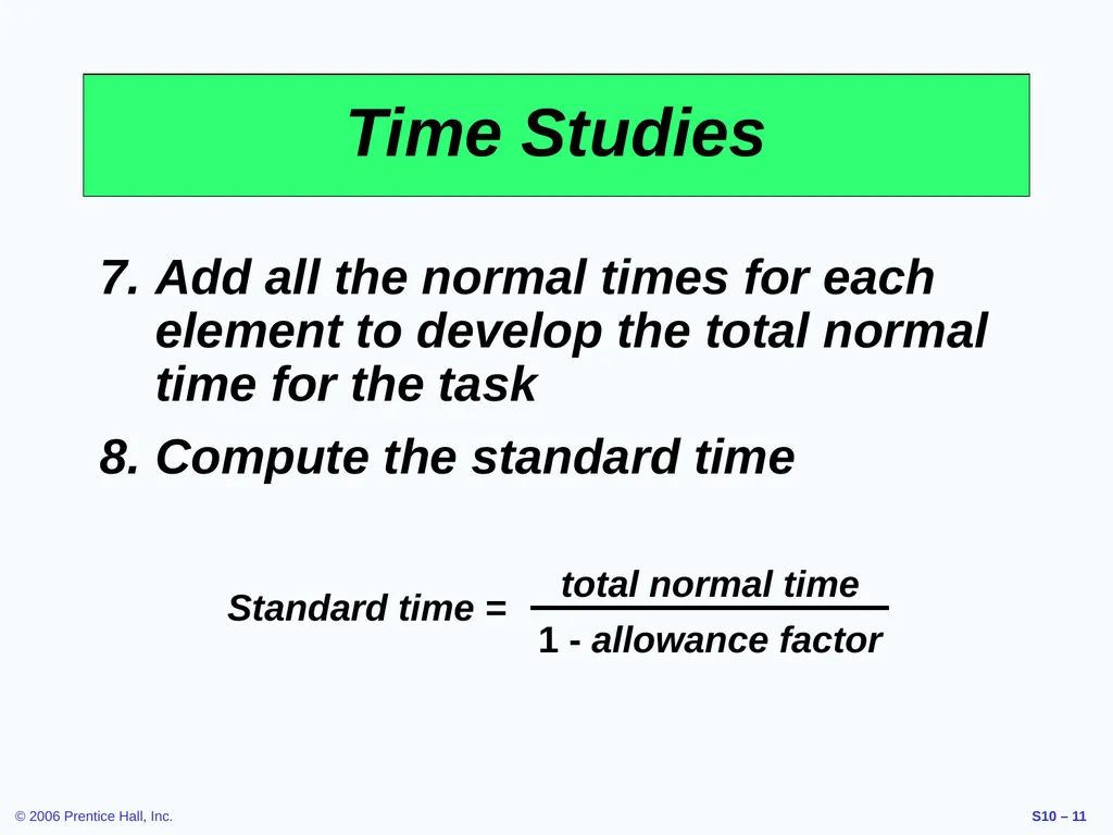 Outline Labor Standards And Work Measurement - slide 11 of 37