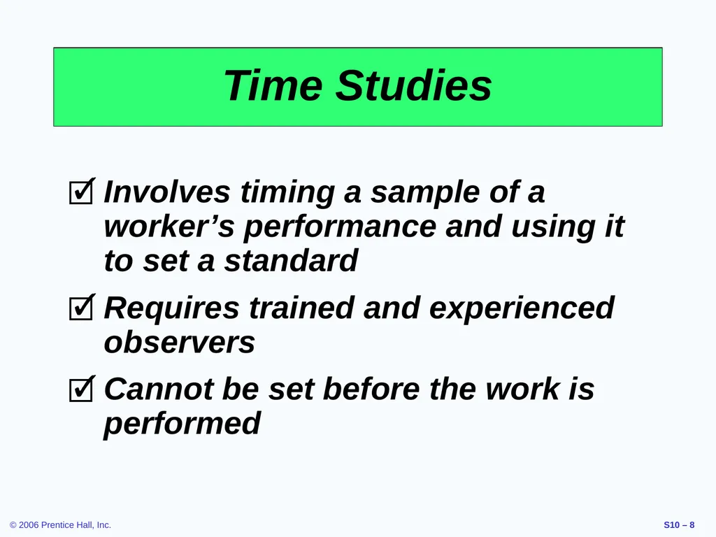 Outline Labor Standards And Work Measurement - slide 8 of 37