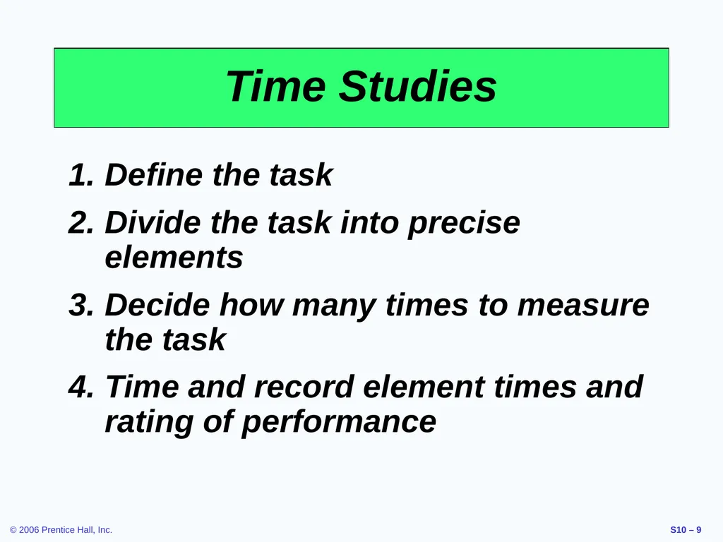 Outline Labor Standards And Work Measurement - slide 9 of 37