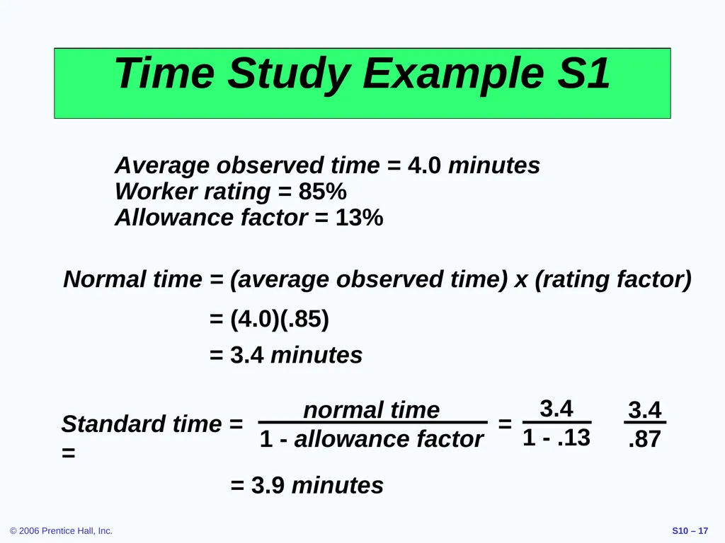 Outline Labor Standards And Work Measurement - slide 17 of 37