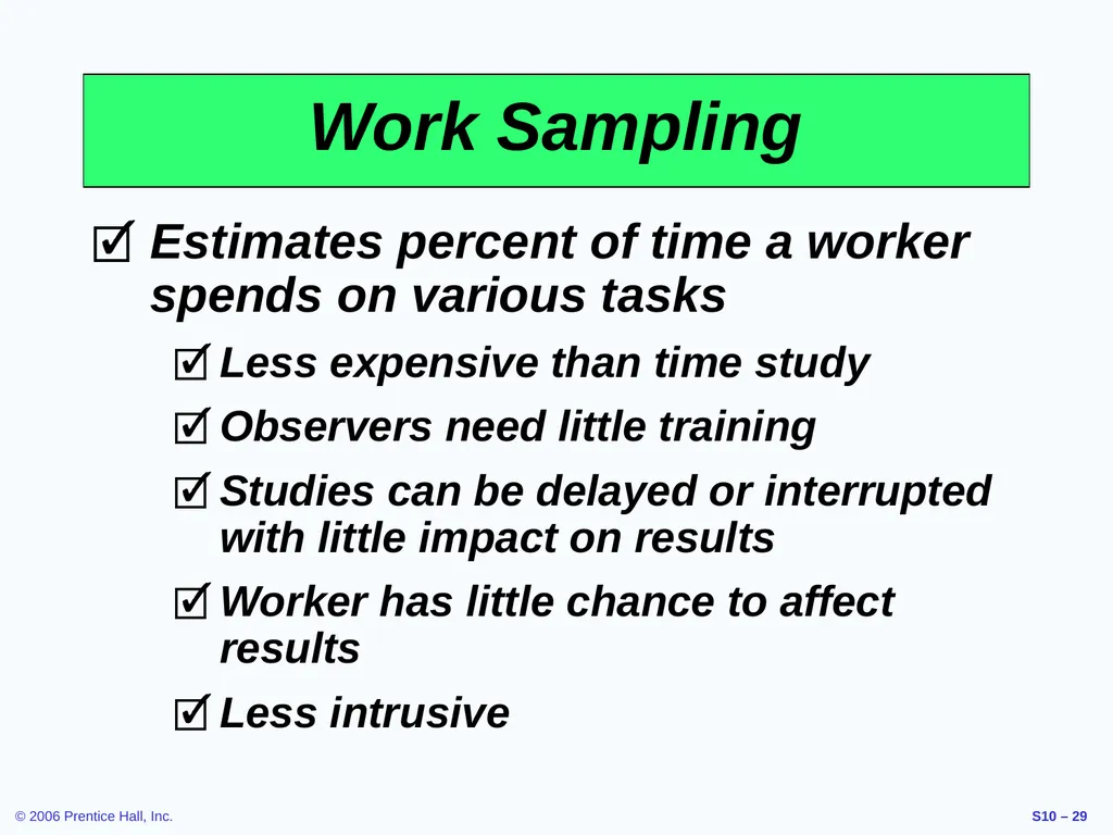 Outline Labor Standards And Work Measurement - slide 29 of 37