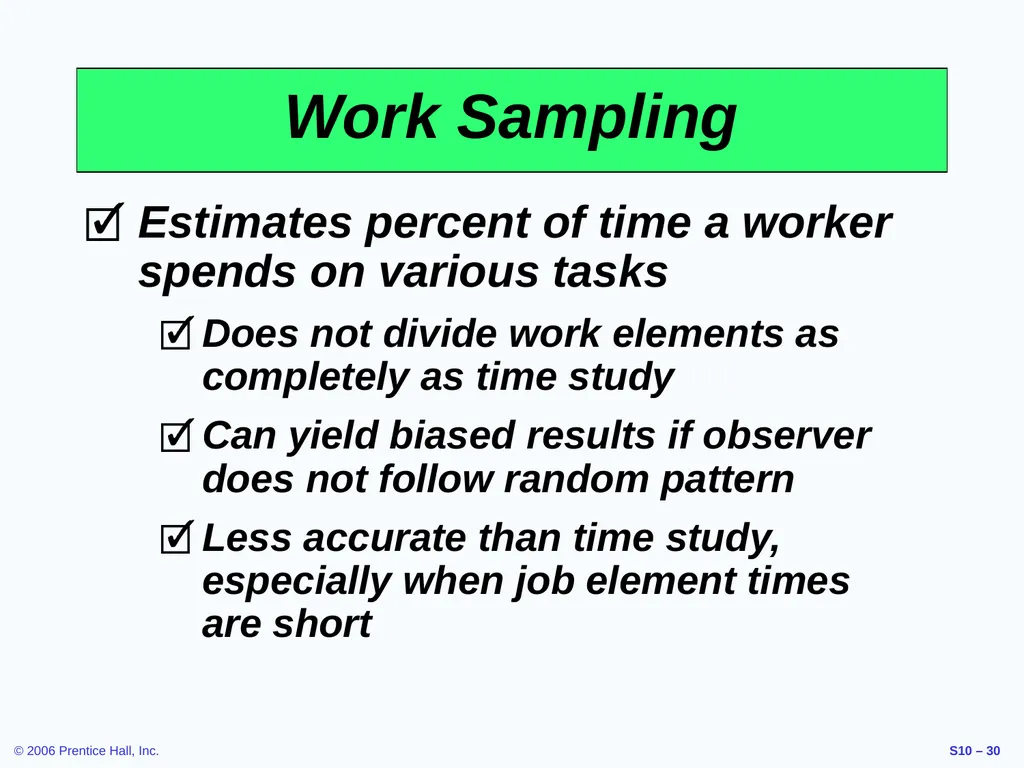 Outline Labor Standards And Work Measurement - slide 30 of 37