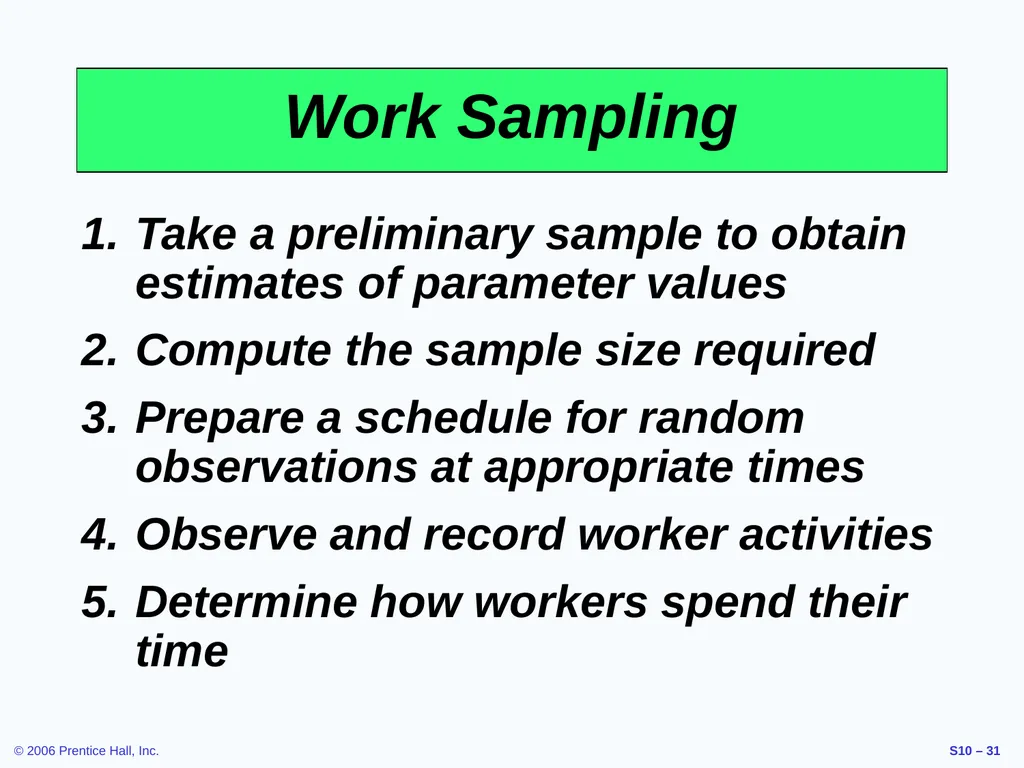 Outline Labor Standards And Work Measurement - slide 31 of 37
