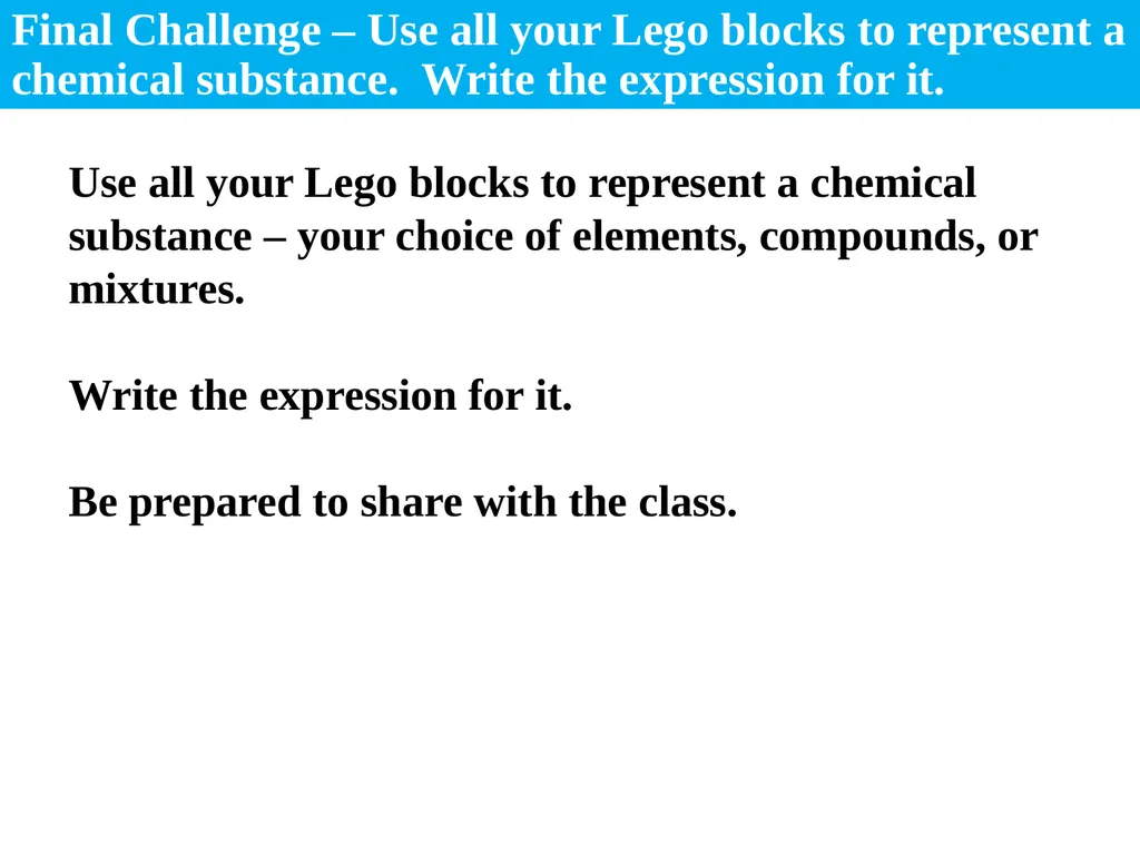 Building Blocks of Matter Glue the worksheet on - slide 16 of 16