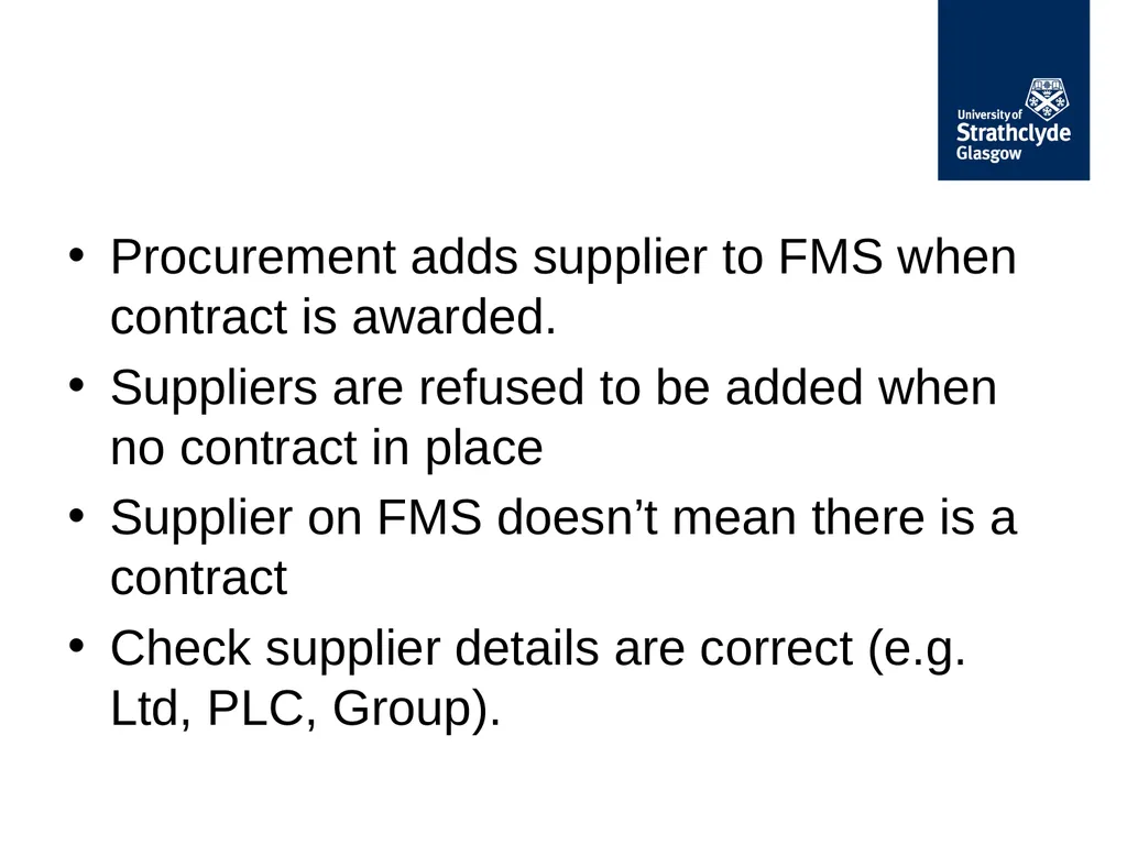 Finance Forum May 2018 Updates: Procurement - slide 8 of 34