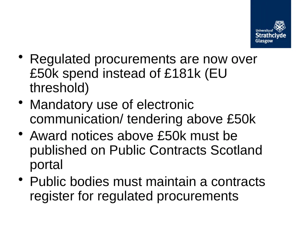 Finance Forum May 2018 Updates: Procurement - slide 6 of 34