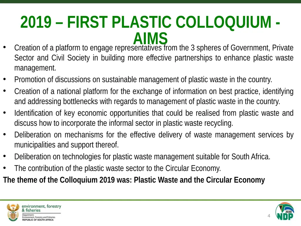 Single use plastics and Extended Producer - slide 4 of 15