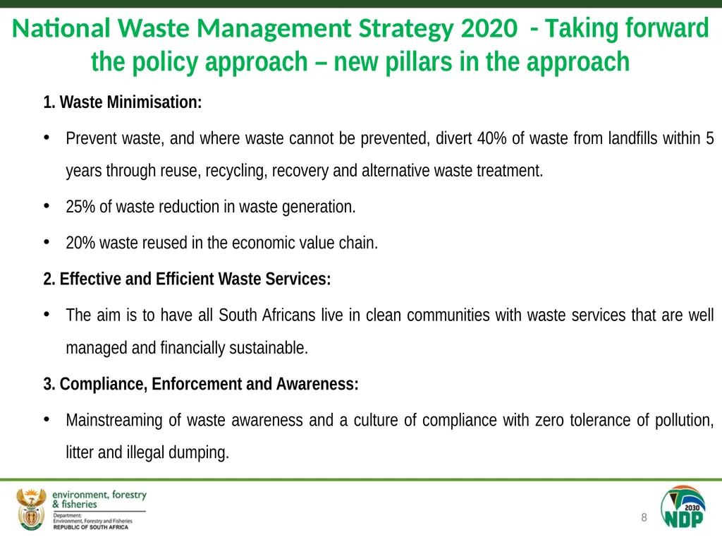 Single use plastics and Extended Producer - slide 8 of 15