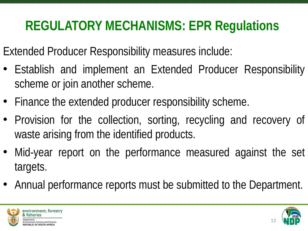 Single use plastics and Extended Producer - slide 13 of 15