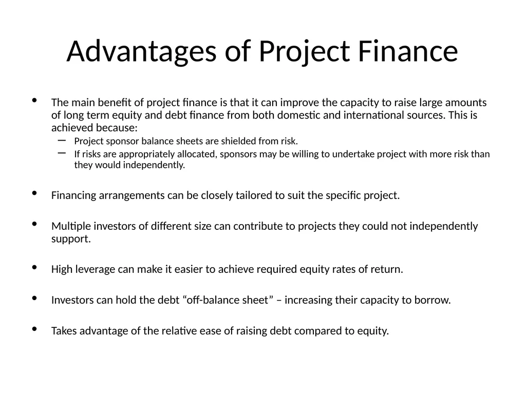 INFRASTRUCTURE PROJECT FINANCE CREDIT - slide 7 of 47