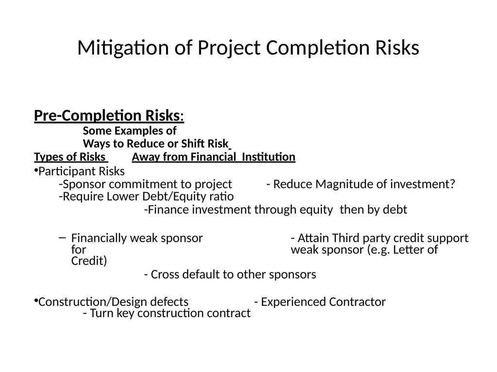 INFRASTRUCTURE PROJECT FINANCE CREDIT - slide 11 of 47