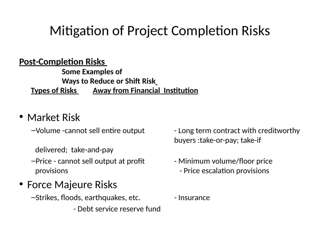 INFRASTRUCTURE PROJECT FINANCE CREDIT - slide 14 of 47