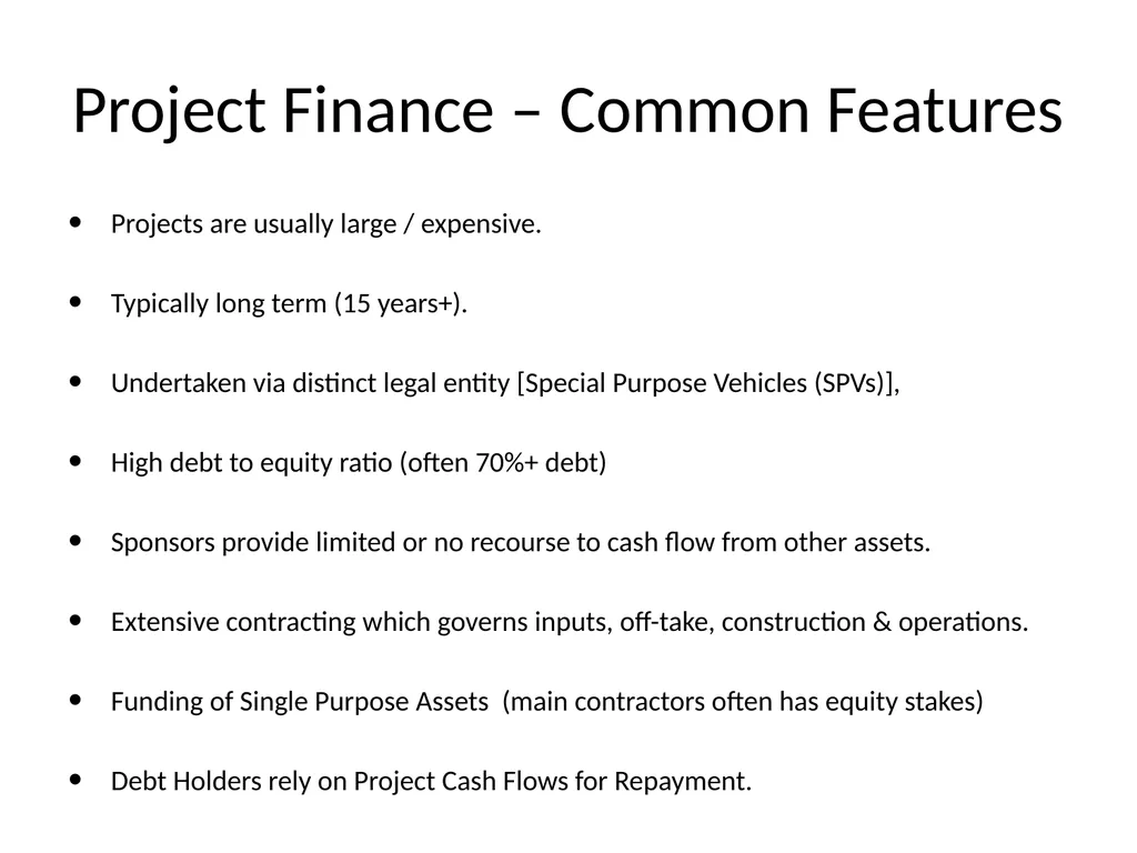 INFRASTRUCTURE PROJECT FINANCE CREDIT - slide 5 of 47