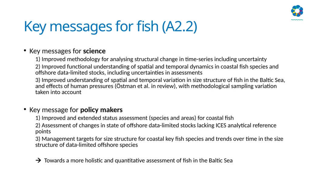 HELCOM biodiversity, litter, underwater noise and - slide 8 of 22