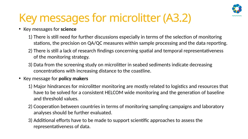 HELCOM biodiversity, litter, underwater noise and - slide 16 of 22