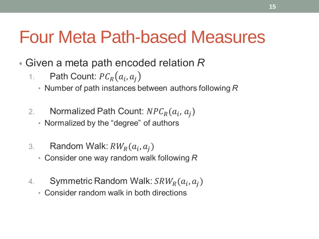Co-Author Relationship Prediction in Heterogeneous - slide 15 of 32