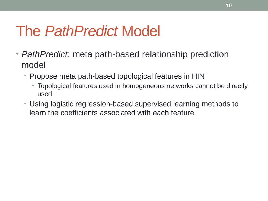 Co-Author Relationship Prediction in Heterogeneous - slide 10 of 32