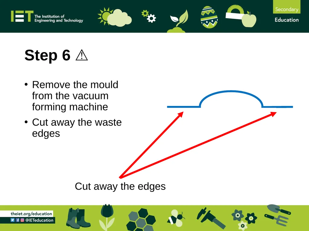 Vacuum forming project for KS3 Using vacuum - slide 8 of 10