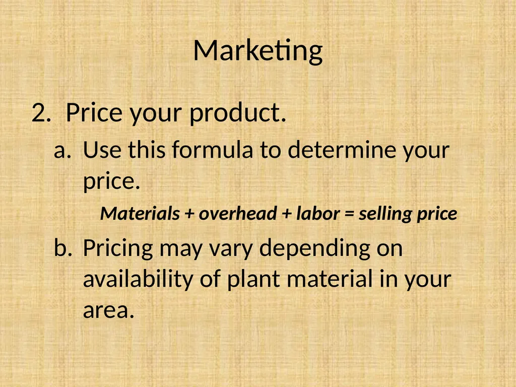 Understand nursery management Understand nursery - slide 25 of 26