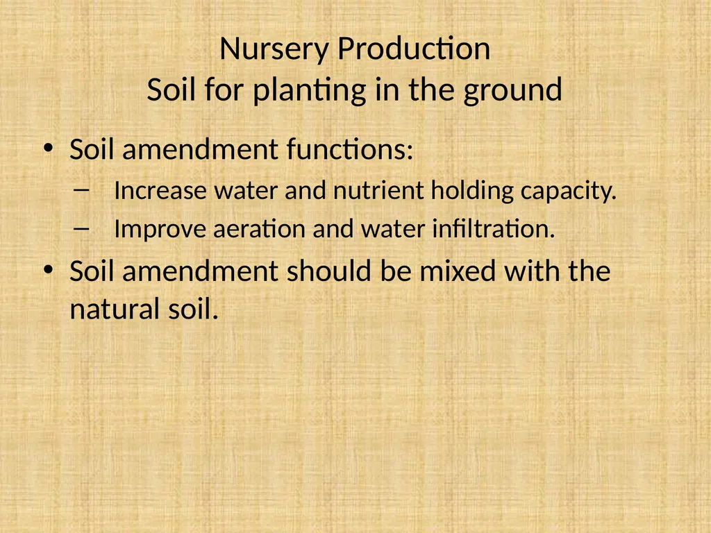 Understand nursery management Understand nursery - slide 13 of 26