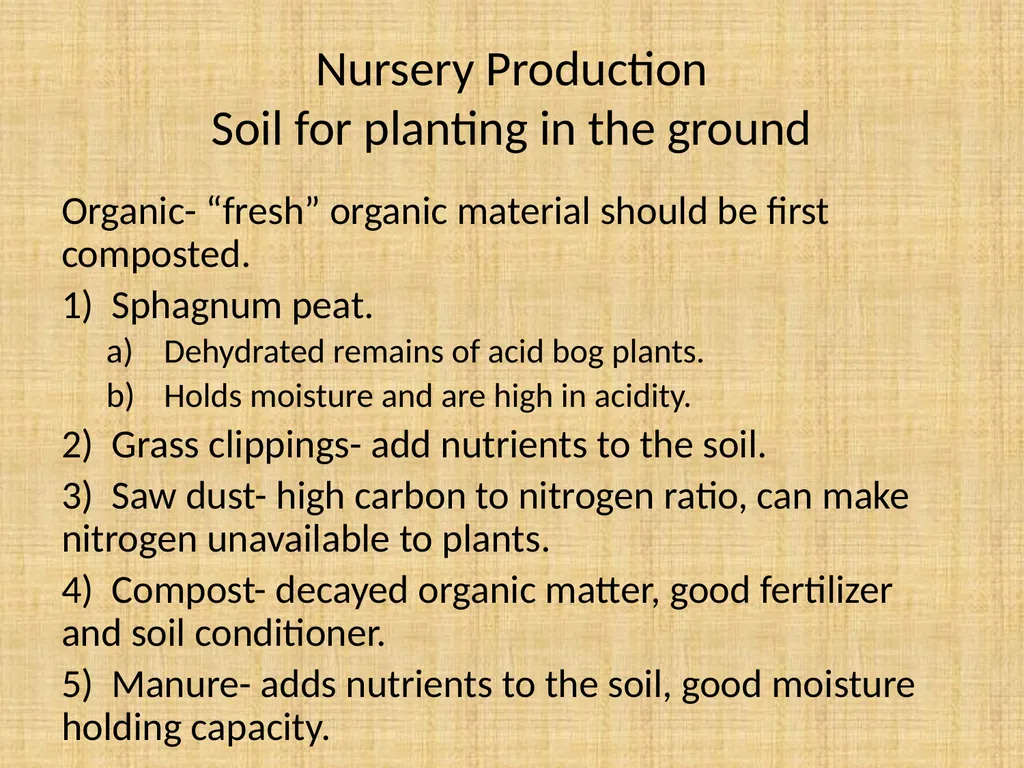 Understand nursery management Understand nursery - slide 14 of 26