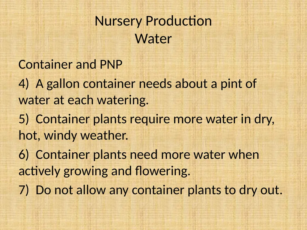 Understand nursery management Understand nursery - slide 18 of 26