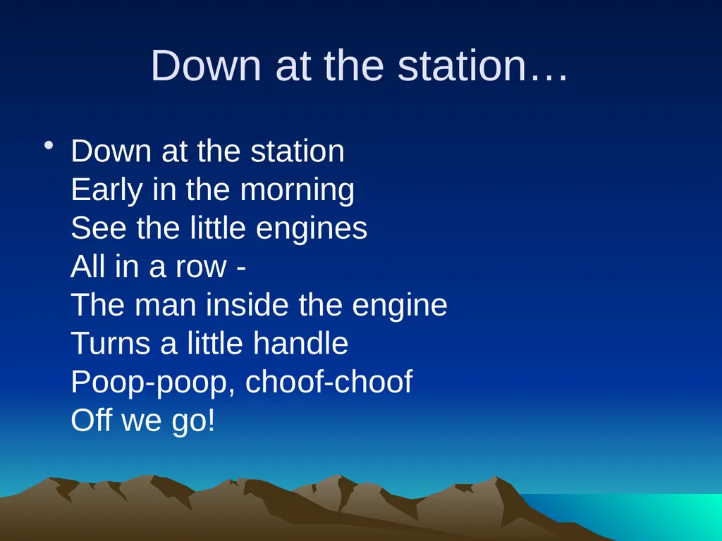 Nursery rhymes and poems Maths and counting. Five - slide 44 of 49
