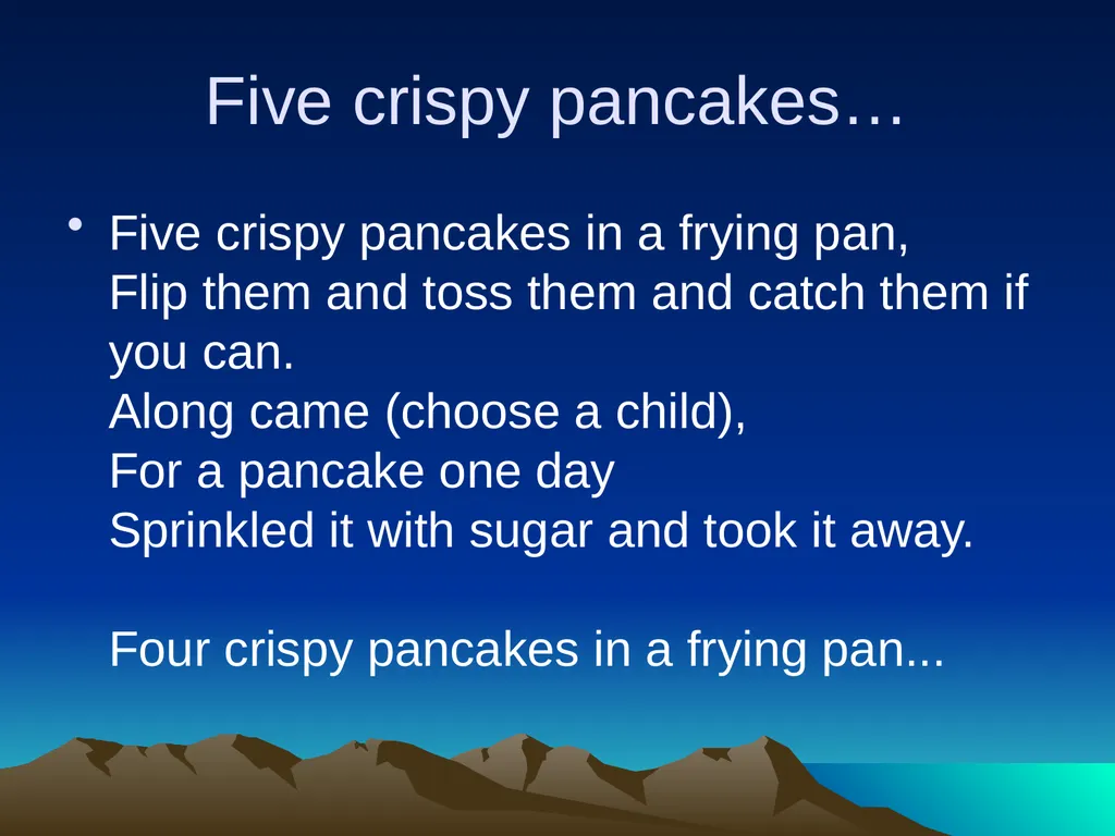 Nursery rhymes and poems Maths and counting. Five - slide 2 of 49