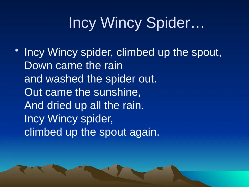 Nursery rhymes and poems Maths and counting. Five - slide 33 of 49