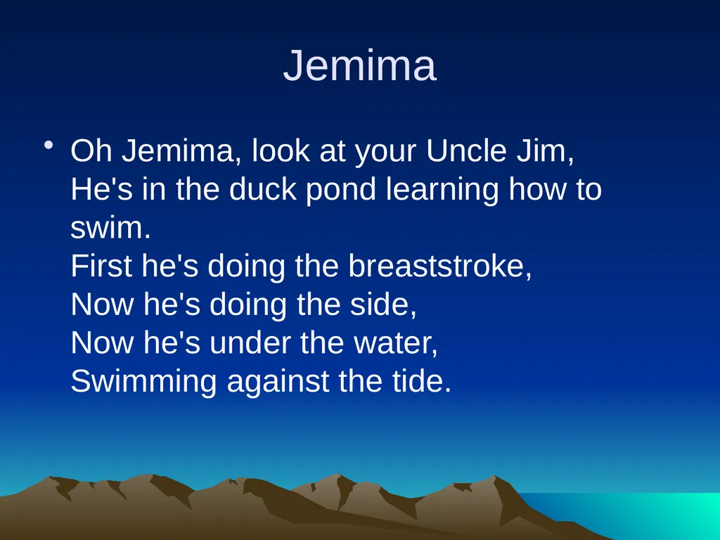 Nursery rhymes and poems Maths and counting. Five - slide 22 of 49