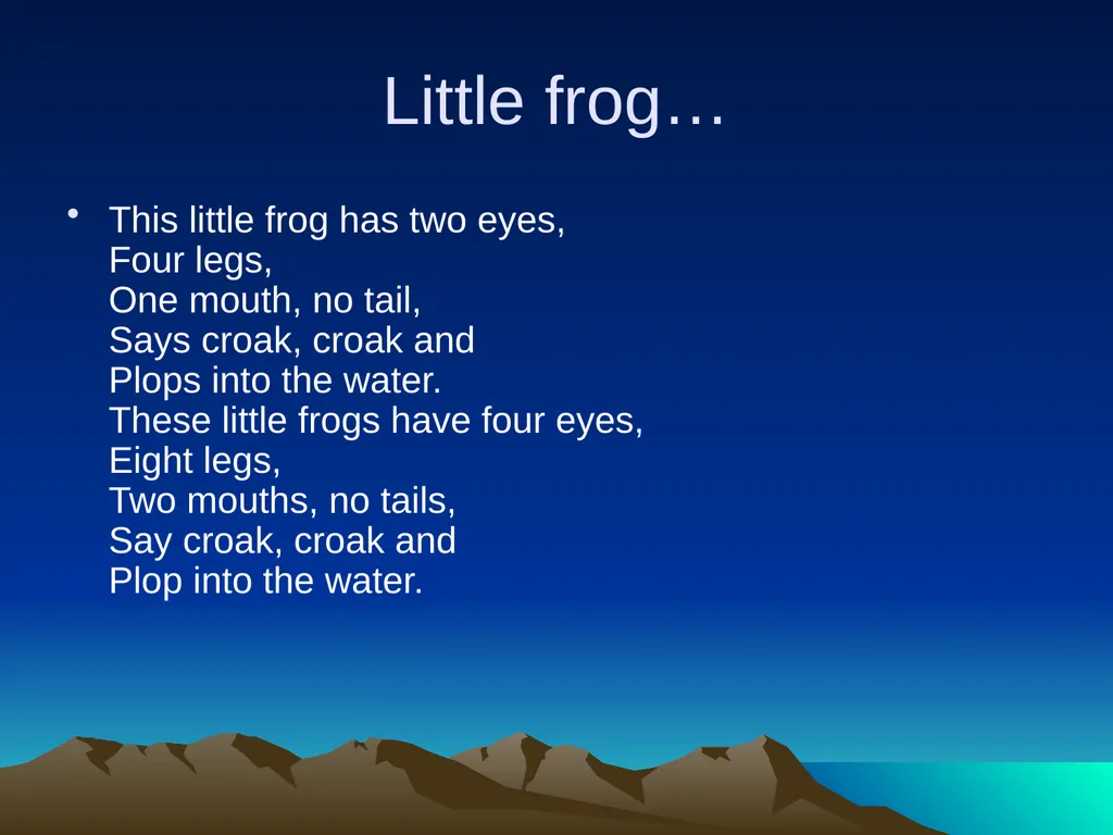 Nursery rhymes and poems Maths and counting. Five - slide 35 of 49