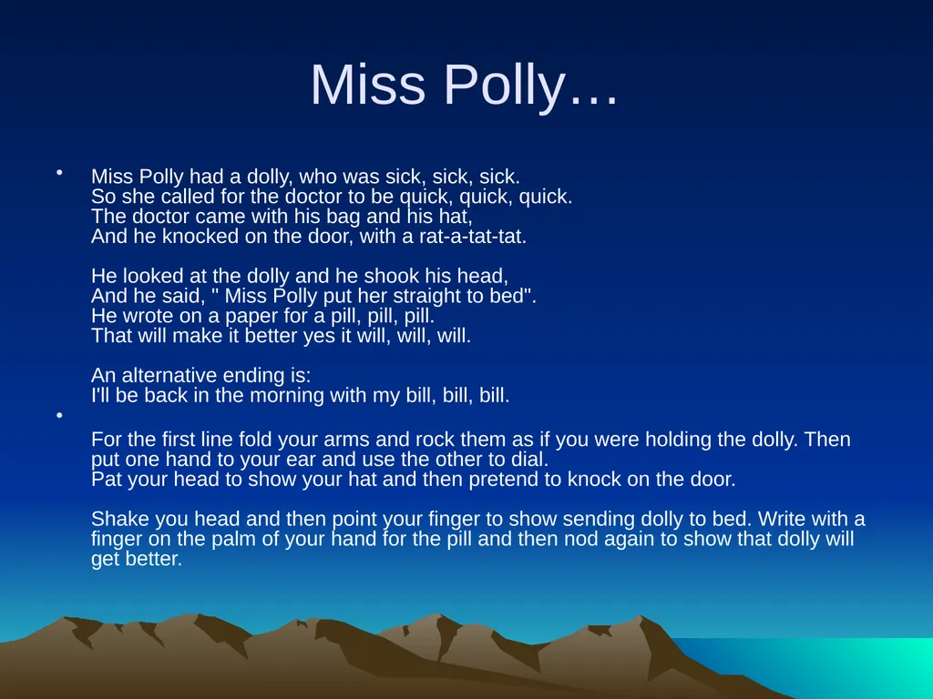 Nursery rhymes and poems Maths and counting. Five - slide 21 of 49